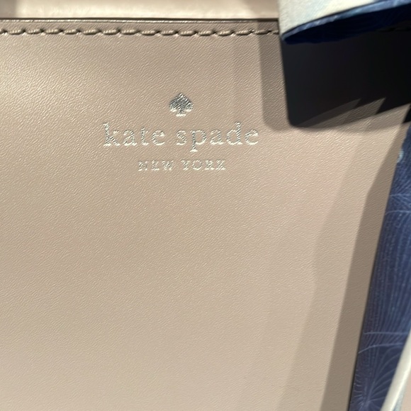 Kate Spade Janie Grayish Taupe Smooth Leather Tote EUC - Picture 2 of 13